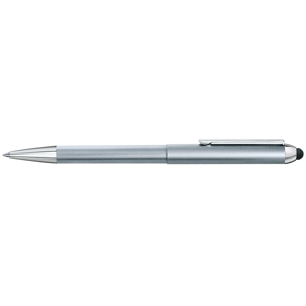 Stempelschreiber - Stamp&Touch Pen - 3 in 1, silber