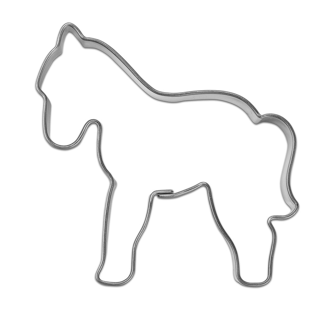 Backförmchen in der Werbetüte, Pferd