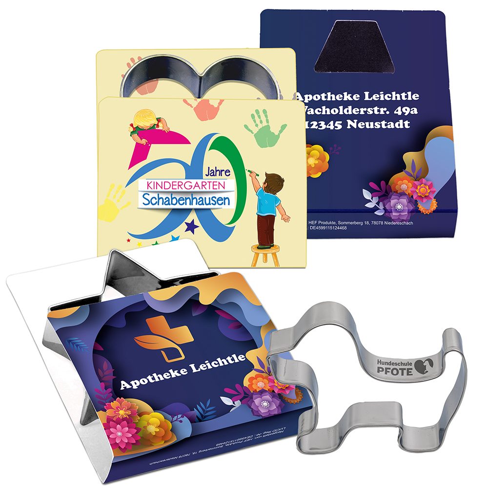 Backförmchen Single-Pack - Weihnachten, Ostern & Haustiere, Katze 4/0-c, Lasergravur