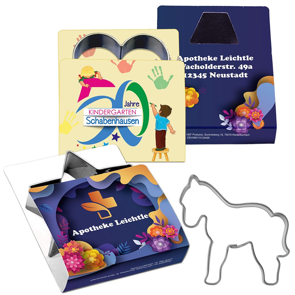Backförmchen Single-Pack - Weihnachten, Ostern & Haustiere, Pferd 4/0-c