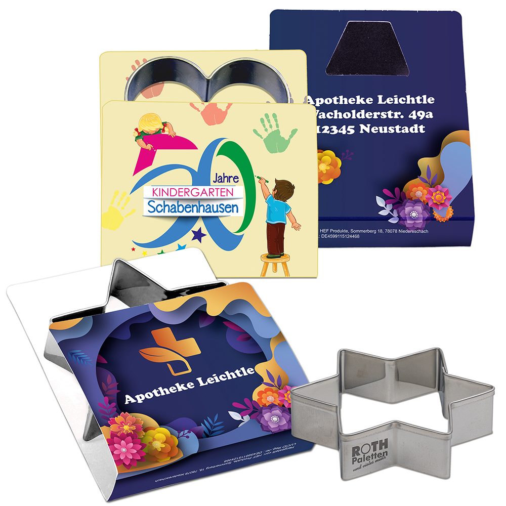 Backförmchen Single-Pack - Weihnachten, Ostern & Haustiere, Elch 4/4-c, Lasergravur