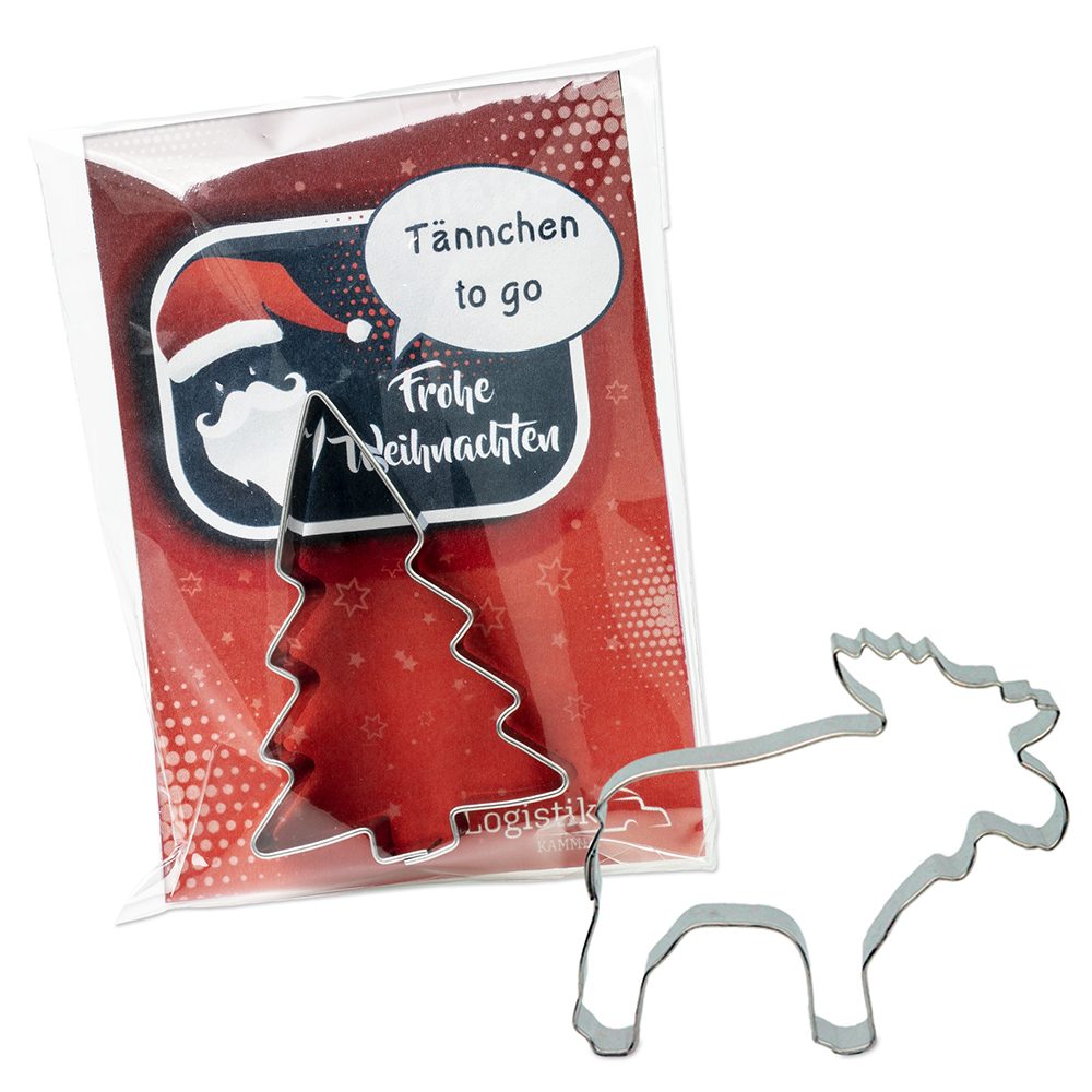 Backförmchen in der Werbetüte, Elch