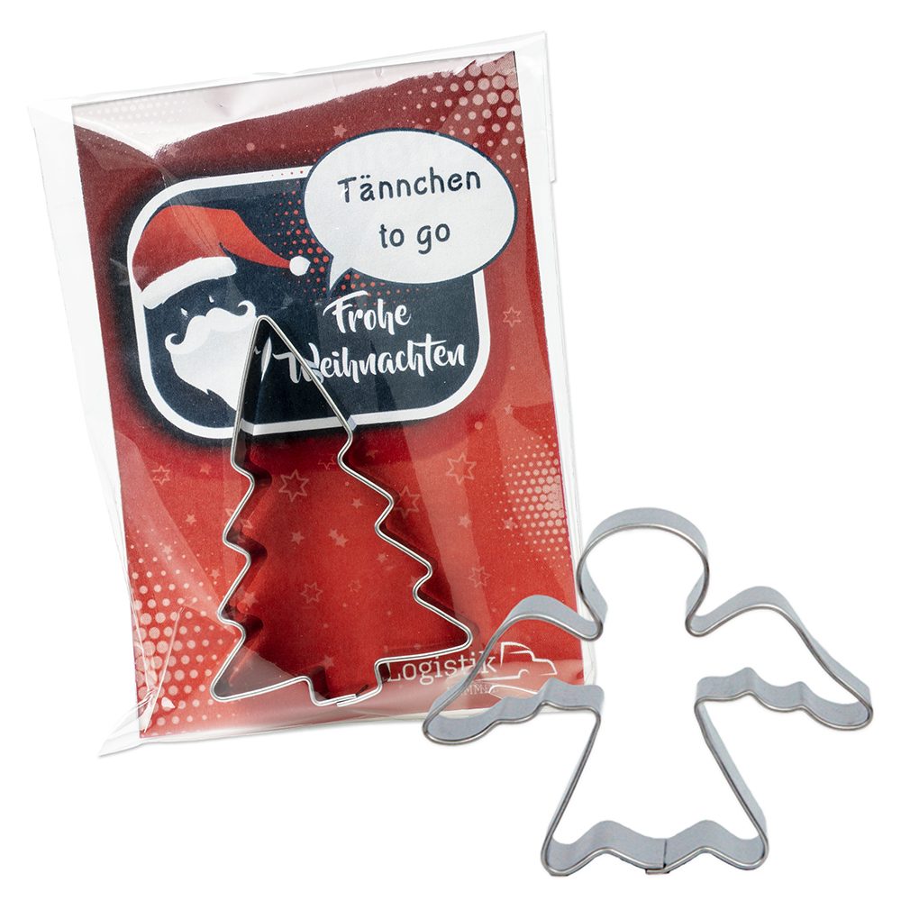 Backförmchen in der Werbetüte, Engel