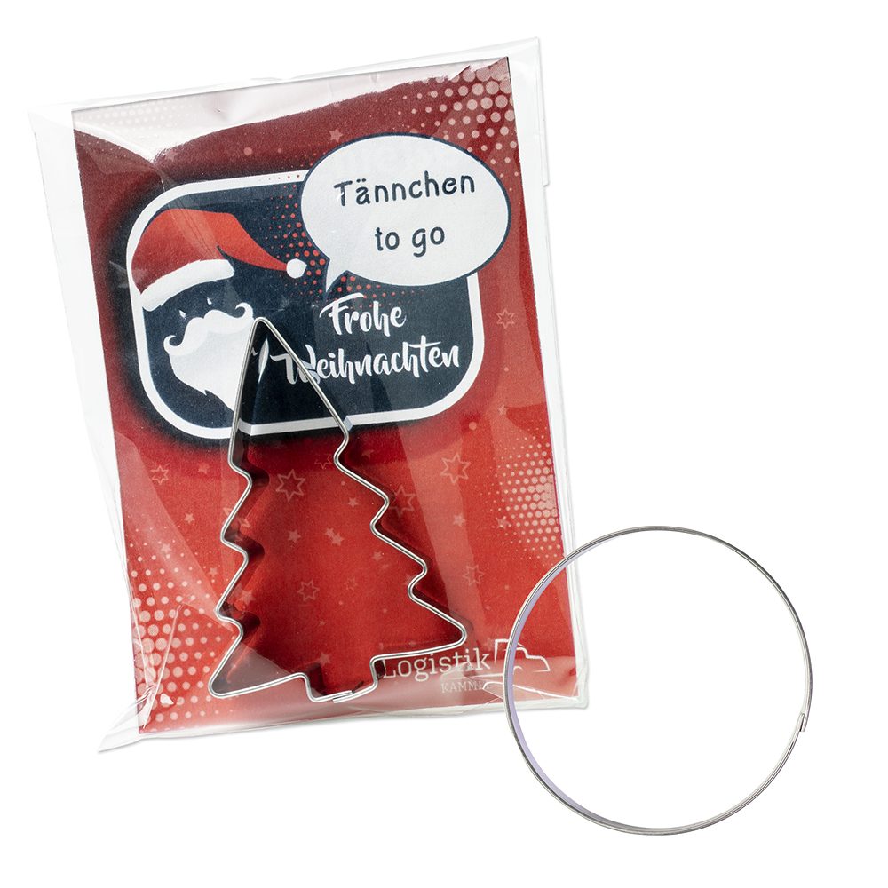 Backförmchen in der Werbetüte, Rund