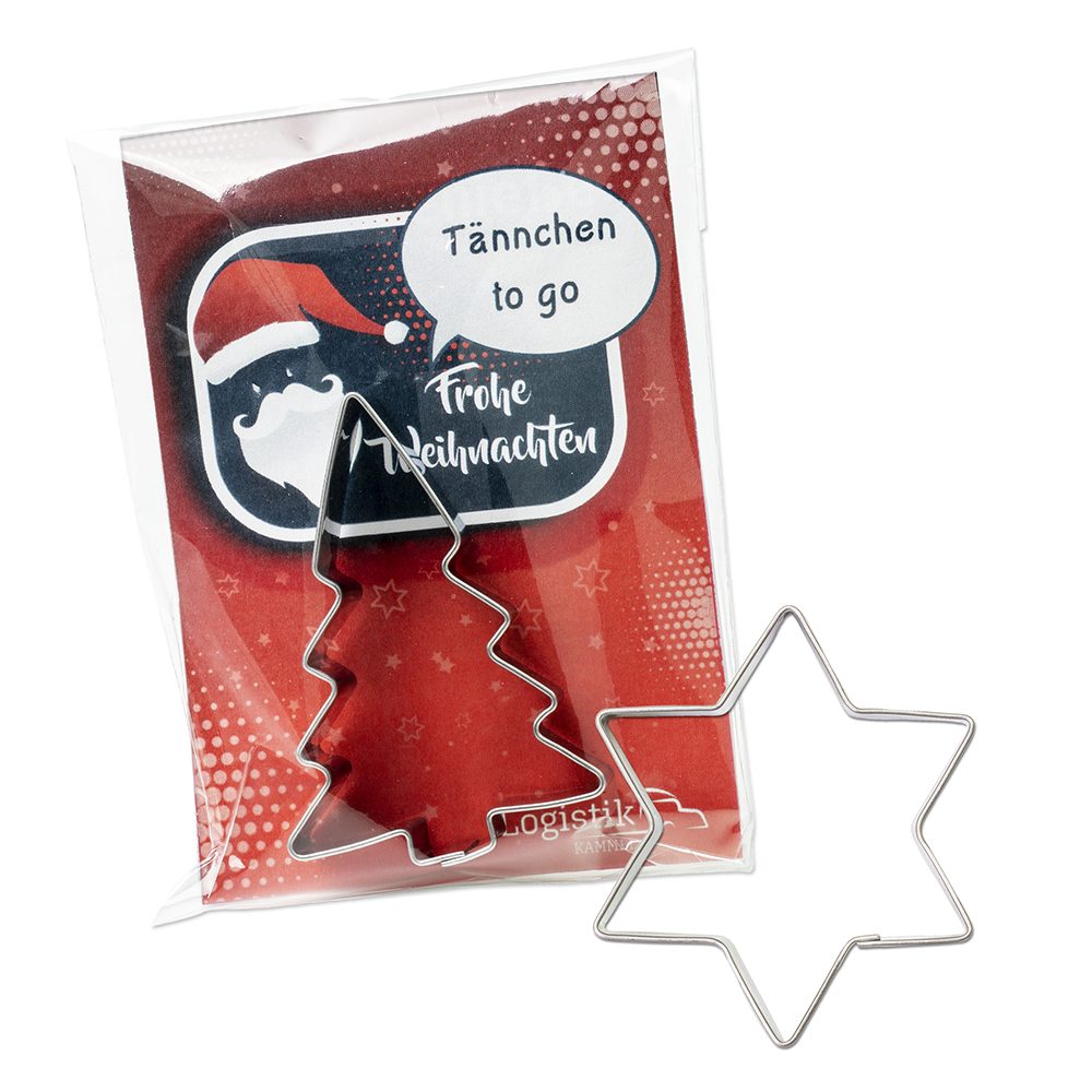 Backförmchen in der Werbetüte, Stern