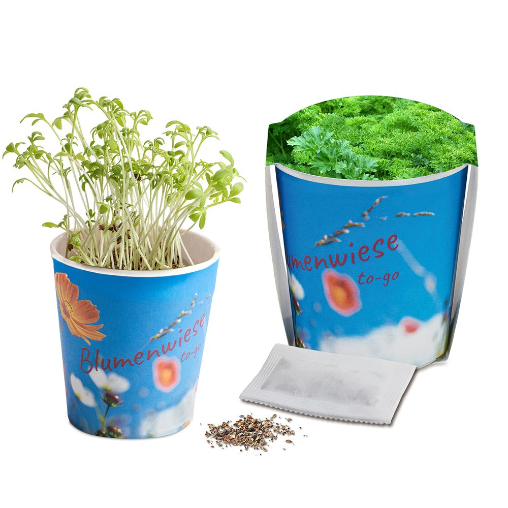 Blumenwiese To-Go, Petersilie - Druck individuell 4/0-c (ab 2.500 Stk.)