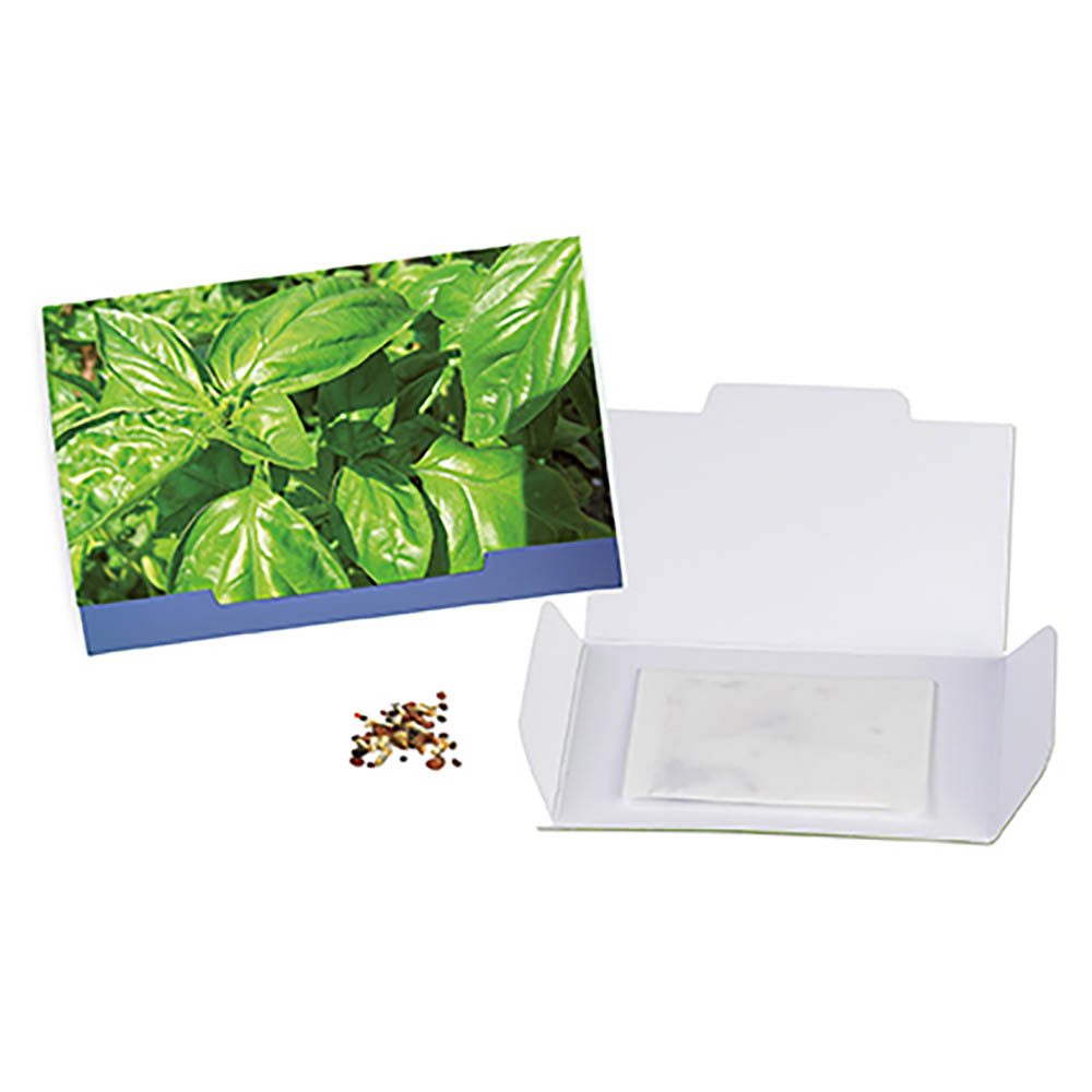 Flower-Card mit Samen, Basilikum