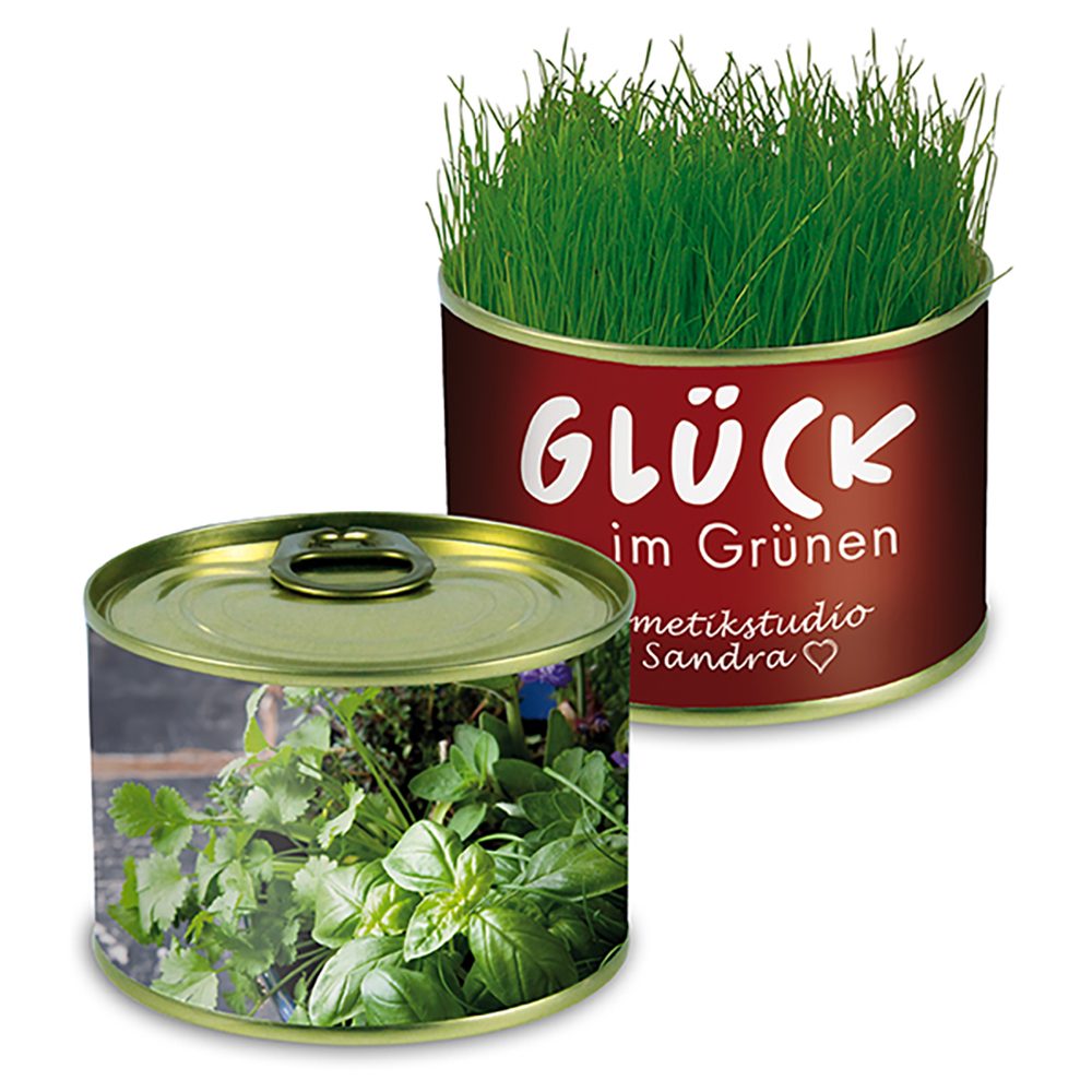 Natur-Konserve mit Samen, Kräutermischung