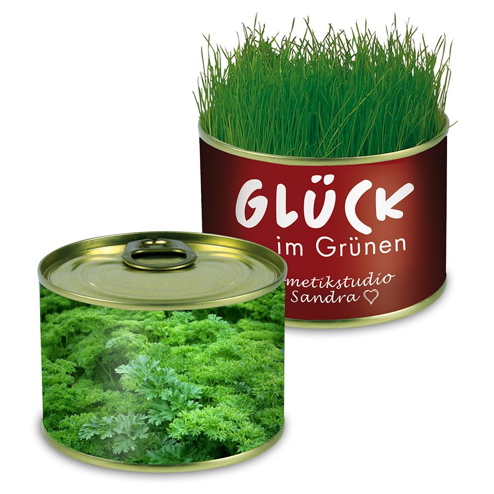 Natur-Konserve mit Samen, Petersilie