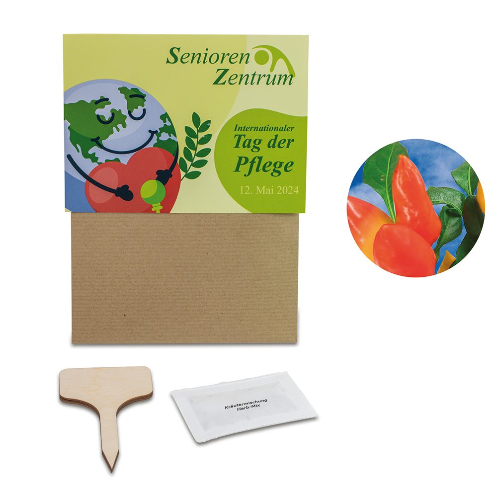 Pflanz-Set, 2er-Set - Gewürzpaprika / Thymian