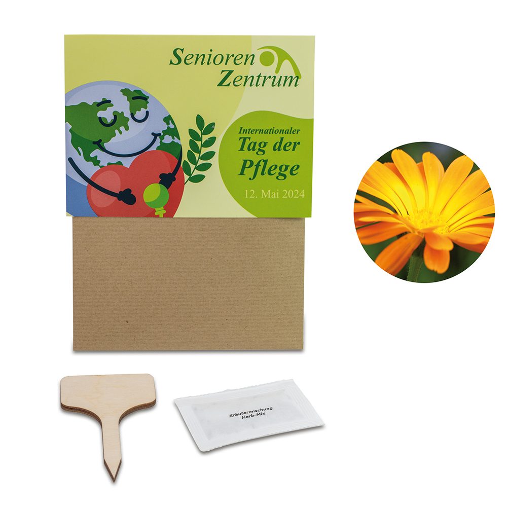 Pflanz-Set, 2er-Set - Ringelblume / Vergissmeinnicht