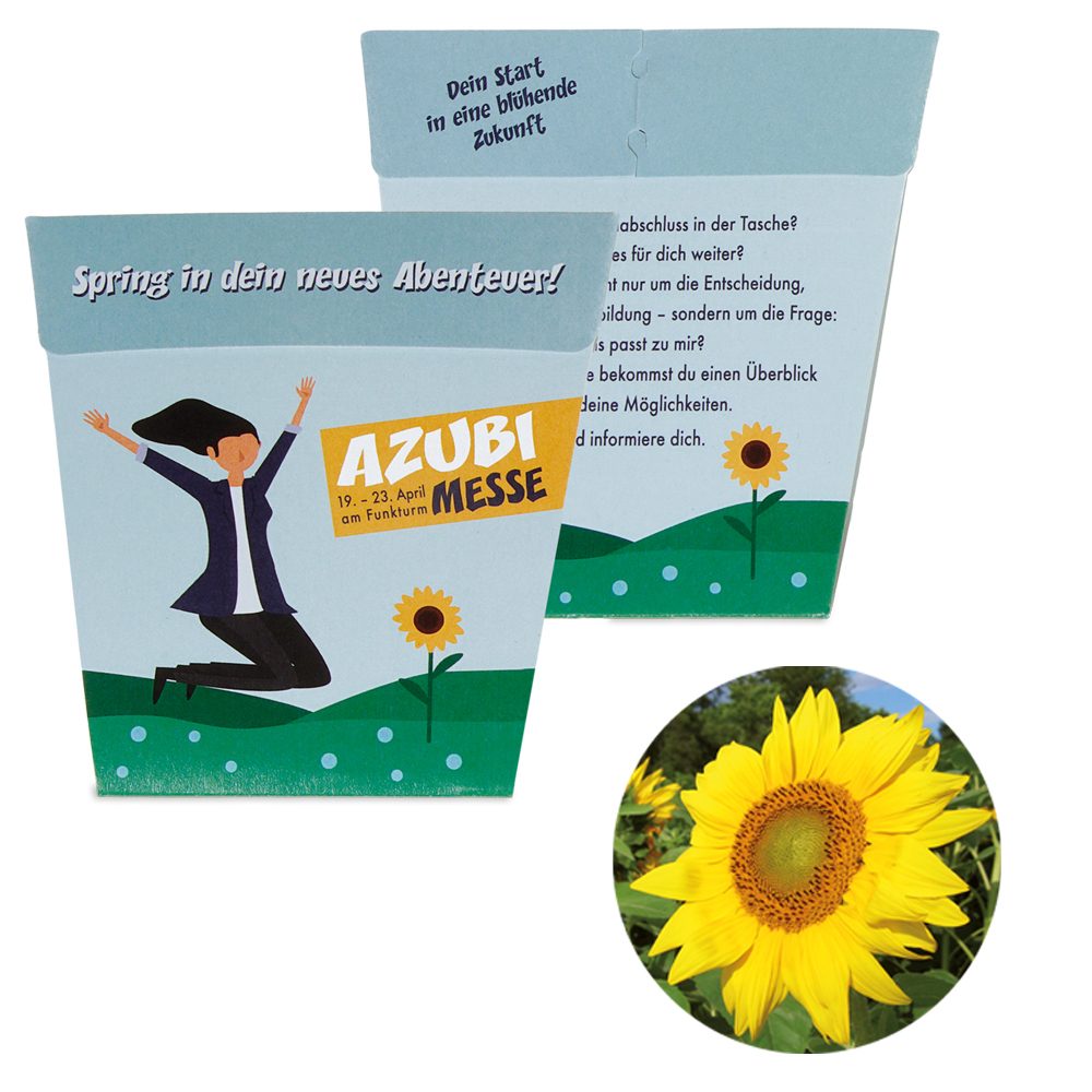 POTTI Card - Samenset, Sonnenblume