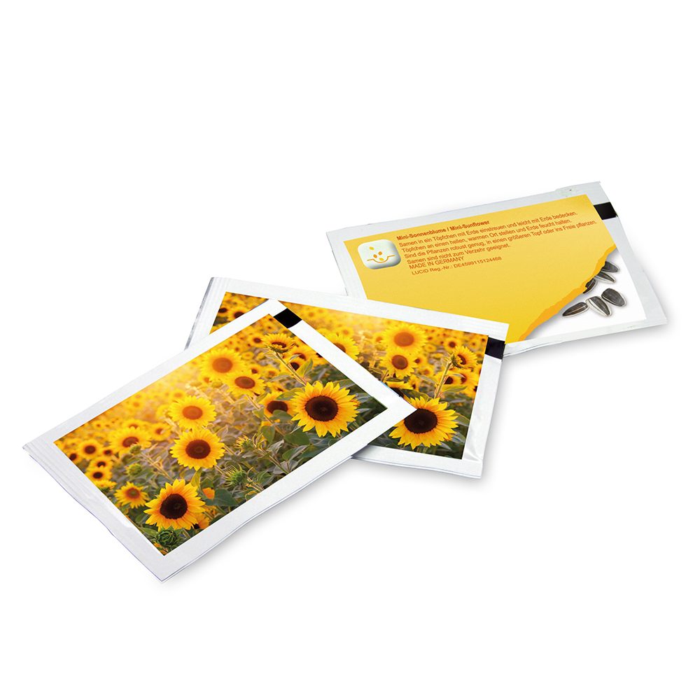 Samen-Briefchen - Standardmotiv - Sonnenblume, emotion factory