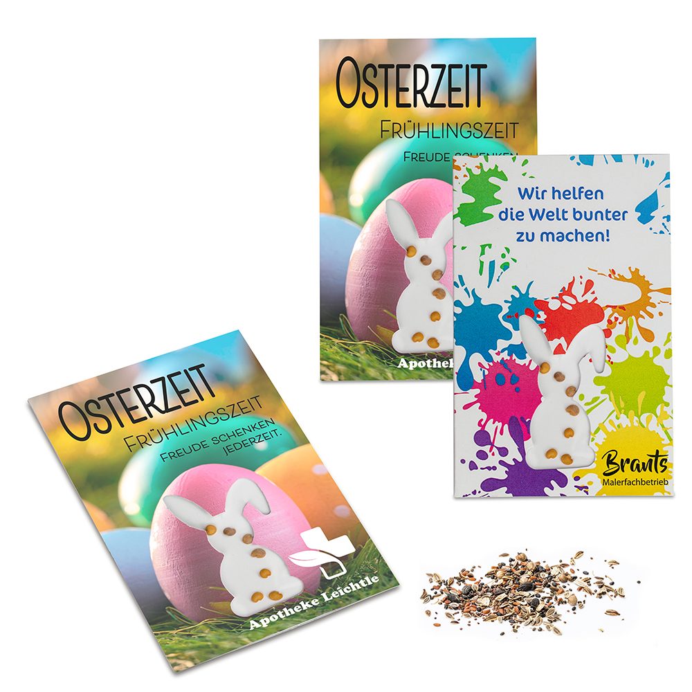 Samen-Karte-Mini Ostern, emotion factory