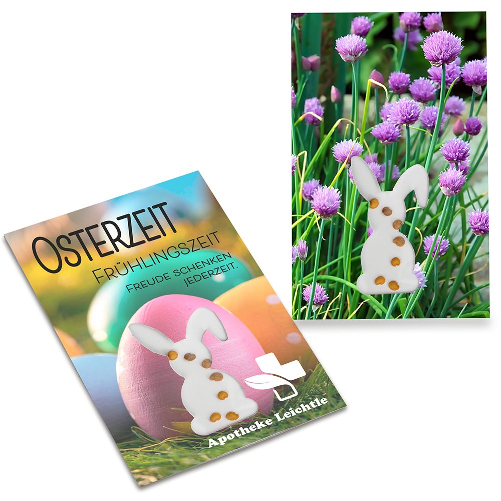 Samen-Karte-Mini Ostern, Schnittlauch