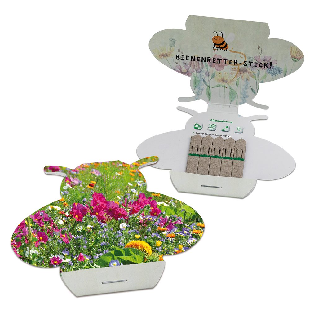 Samen-Stick - Biene, Wildblumenmischung