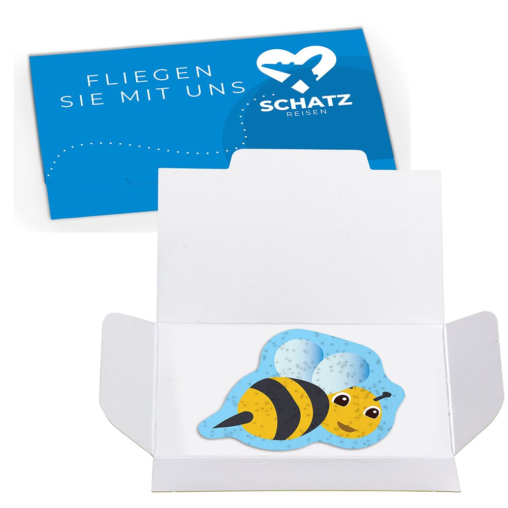 Samenpapier lustige Tierchen, Biene Brummi
