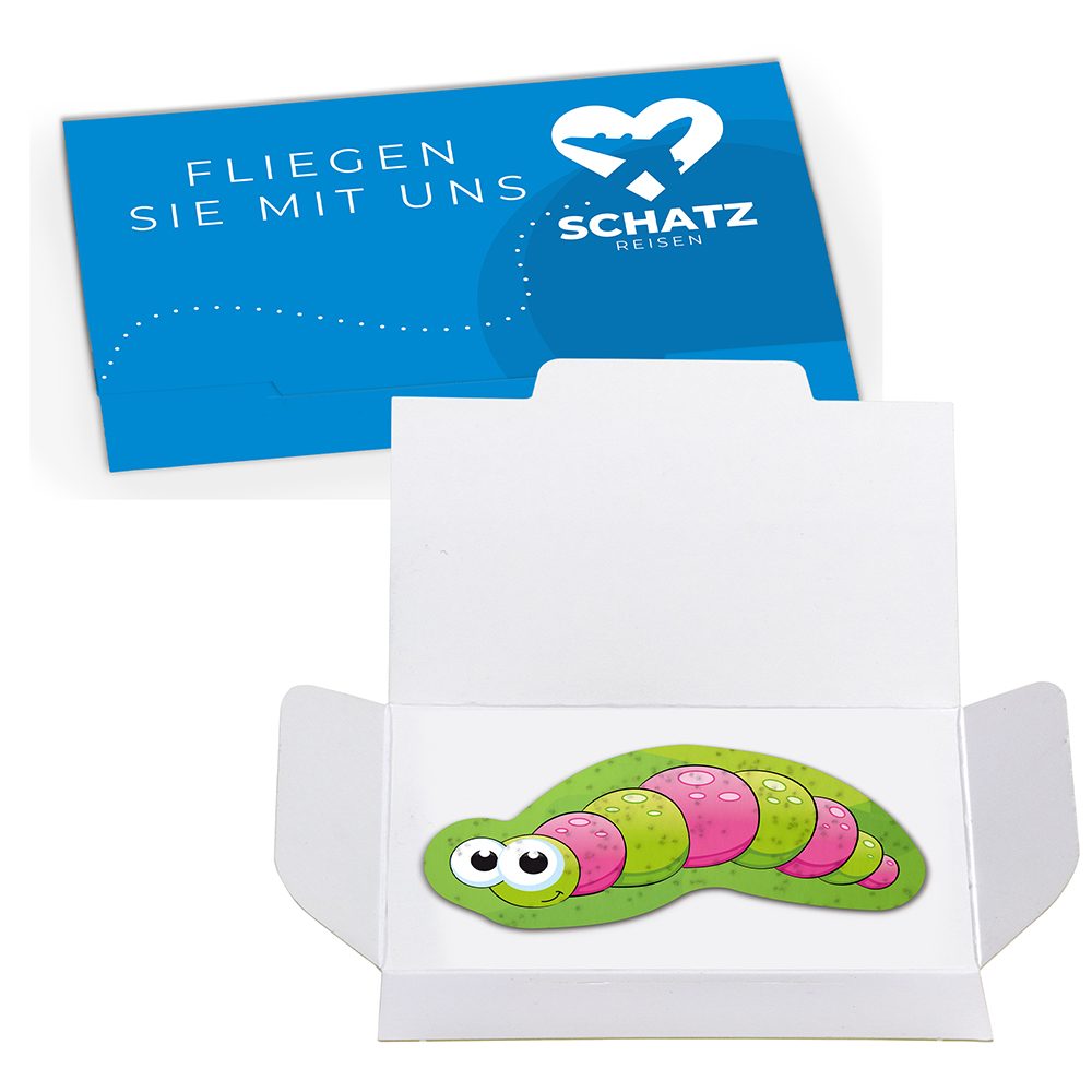 Samenpapier lustige Tierchen, Raupe Wanda