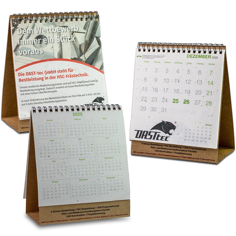 Samenpapier-Tischkalender, emotion factory