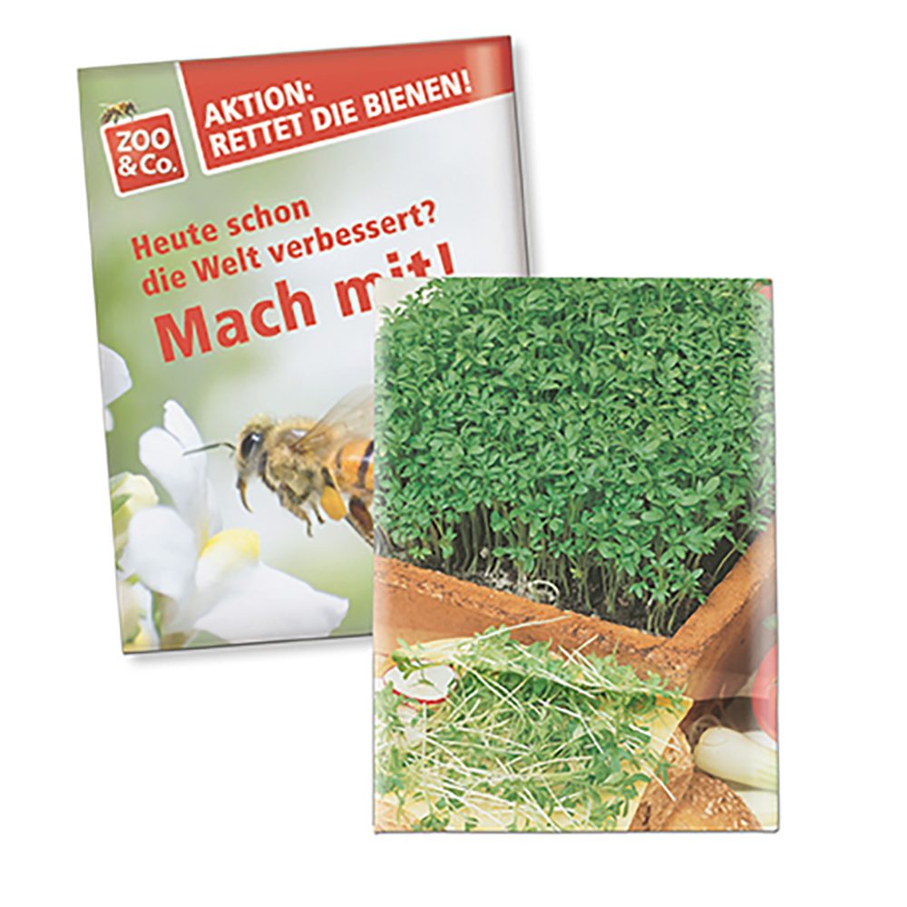 Samentütchen Klein, Recyclingpapier - Gartenkresse