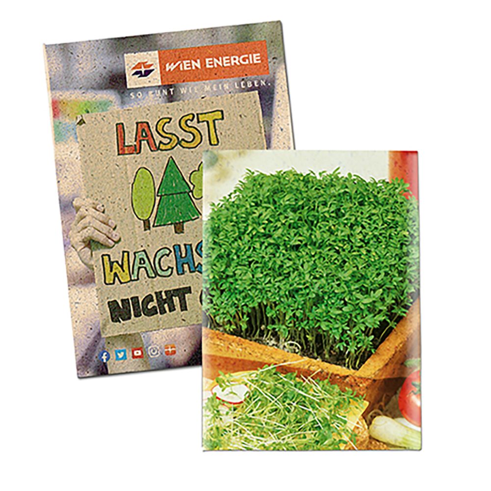 Samentütchen Mini, Graspapier - Gartenkresse