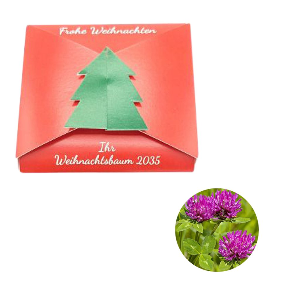 Verschluss - Samenkarte Tannenbaum, Wiesenklee