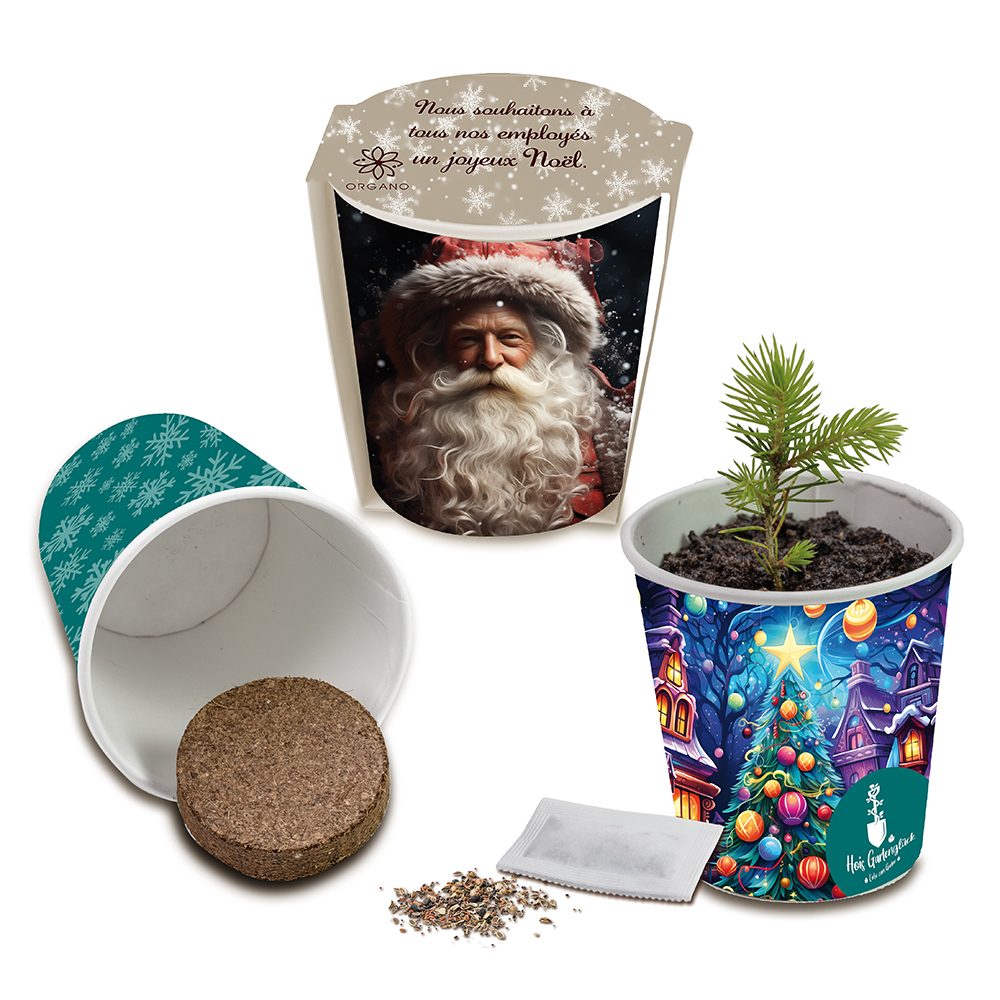 Weihnachtsbaum To-Go, Druck individuell 4/0-c (ab 2.500 Stk.)