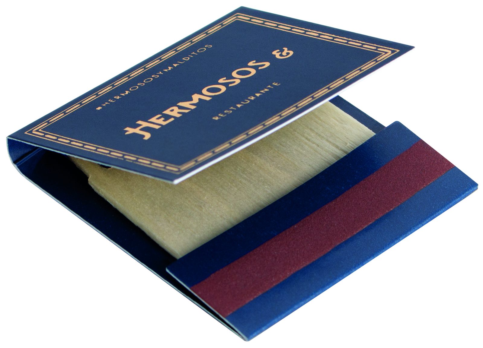 Zündholzbriefchen 4,5 x 5,0 cm, 1×9 Hölzer mit Drucklack