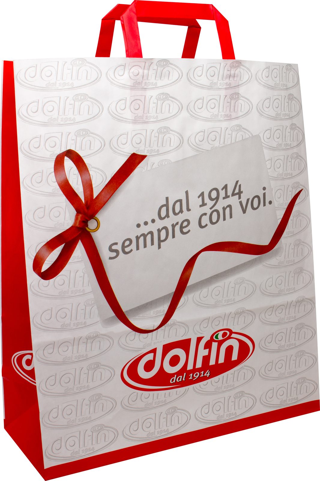 Tragetasche BASIC mit flachen Papiergriffen, 32 x 13 x 39 cm