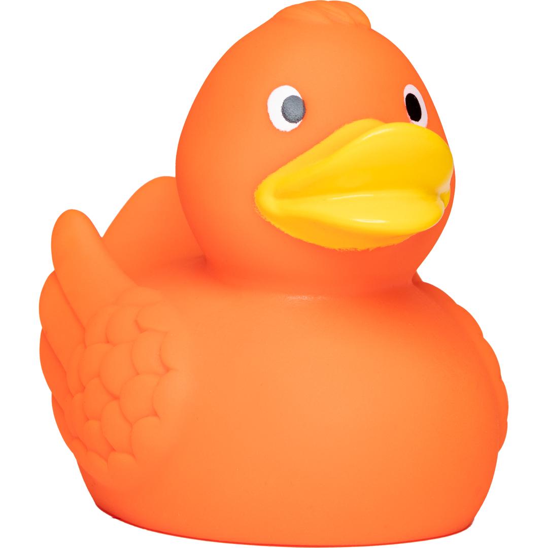 Quietsche-Ente, orange · 7,5 cm