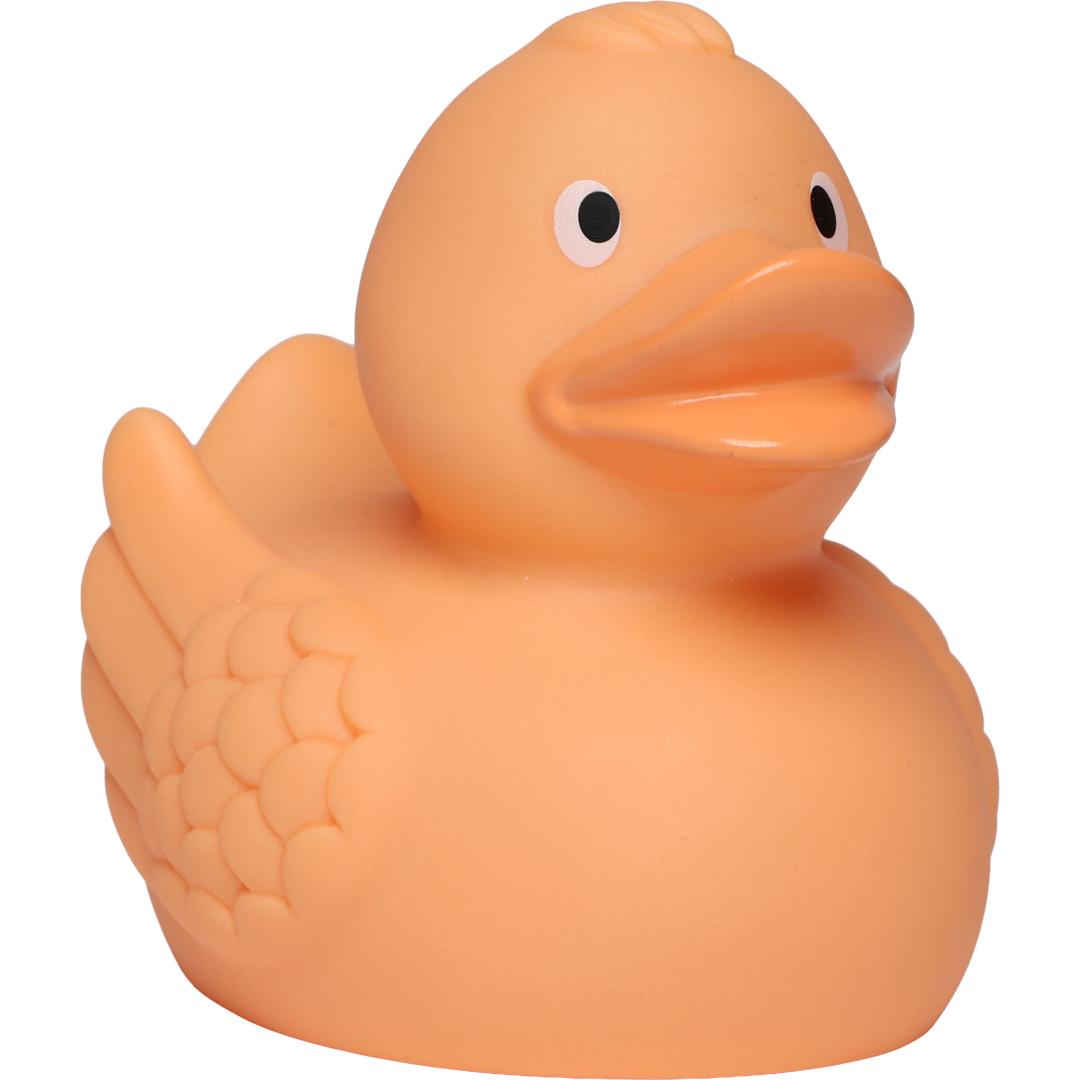 Quietsche-Ente, pastellorange · 7,5 cm