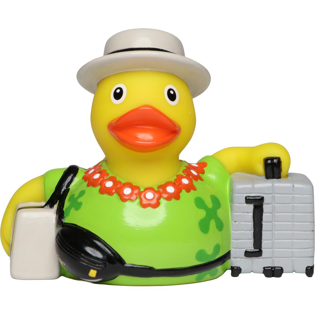 Quietsche-Ente Urlaub, grün · one size