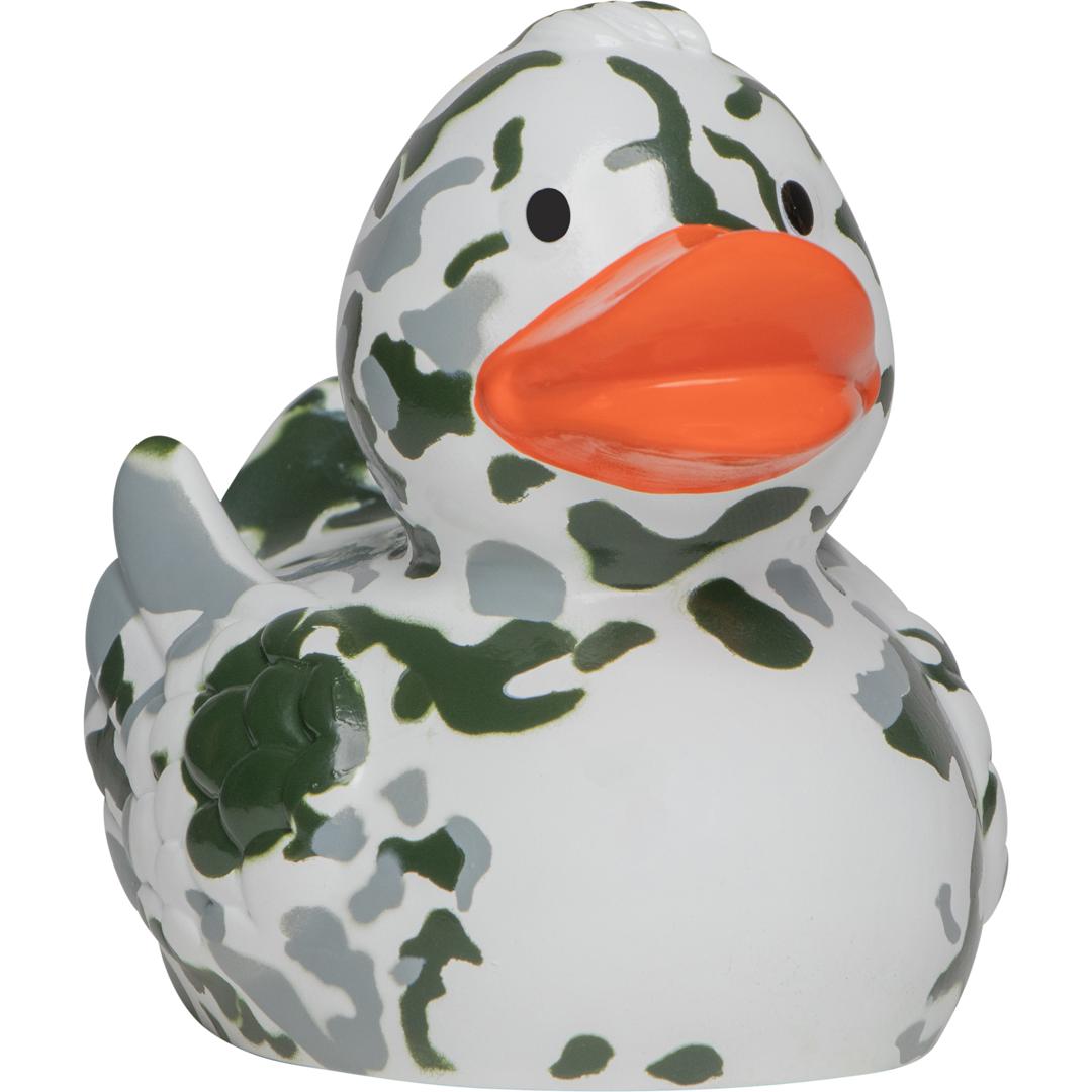 Quietsche-Ente Tarnfleck, weiß · one size
