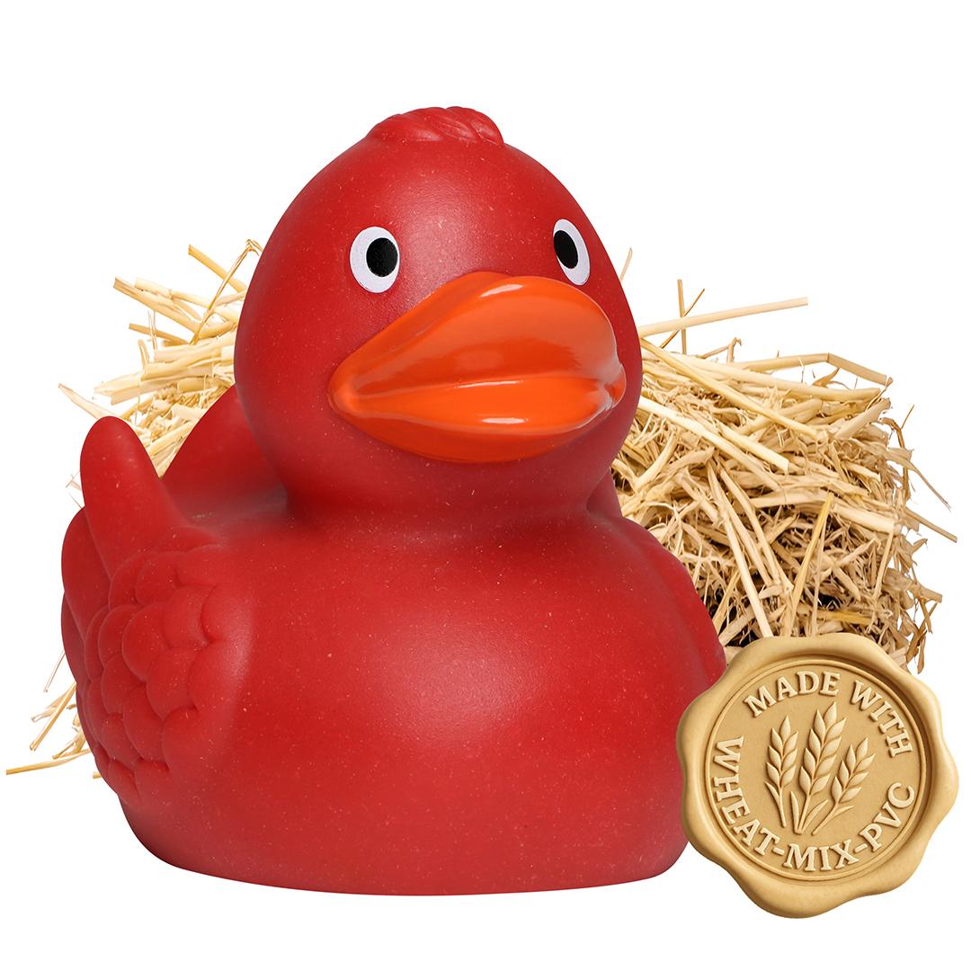 Weizen-Ente, klassik, rot · 7,5 cm