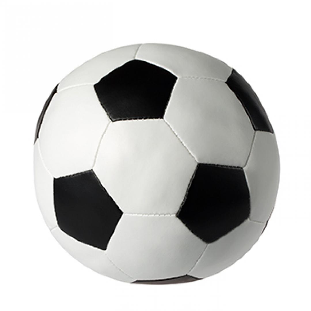 Soft-Fußball, weiß/schwarz · Ø 6,5 cm