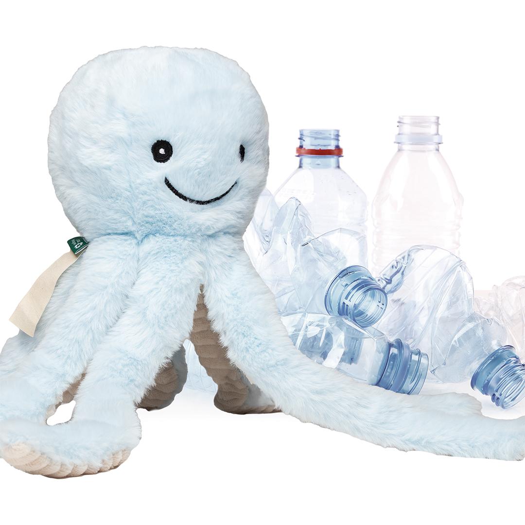 RecycelOktopus, pastellblau · one size