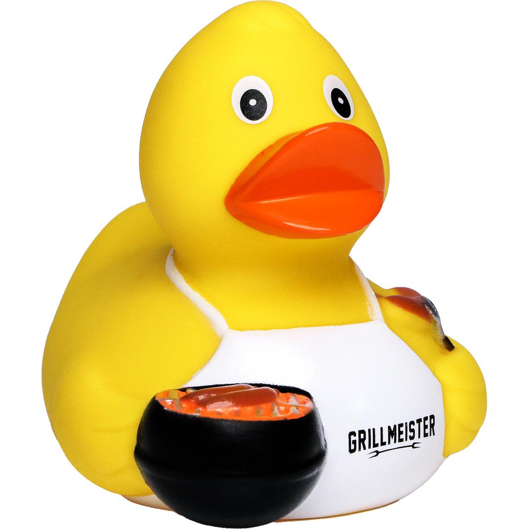 Quietsche-Ente Grillmeister mit Slogan Grillmeister, Schnabels®