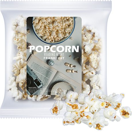 Popcorn salzig, ca. 10g, Express Maxi-XL-Tüte mit Etikett, myfitmix