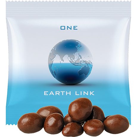 Schoko-Erdnüsse, ca. 7g, Mini-Tüte, myfitmix