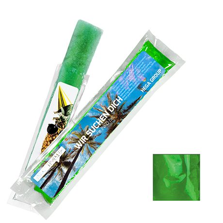 Wassereis Waldmeister (grün), 40 ml, Express Schlauchtüte mit Etikett, myfitmix