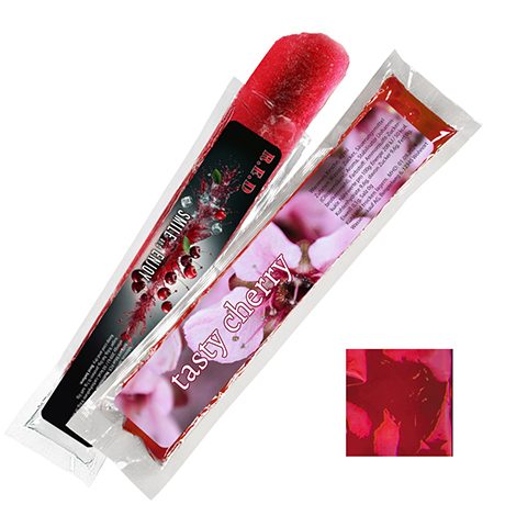 Wassereis Kirsche (rot), 40 ml, Express Schlauchtüte mit Etikett, myfitmix