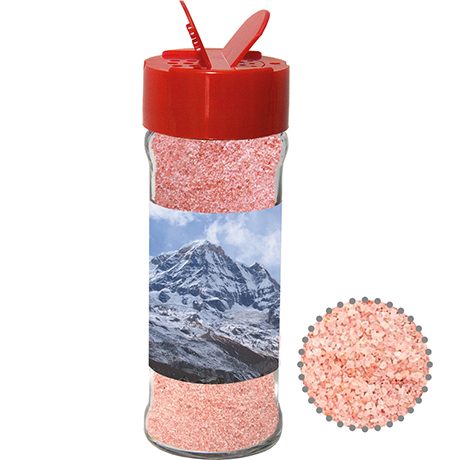 Rosa Kristallsalz, ca. 80g, Glas mit Streuaufsatz, myfitmix