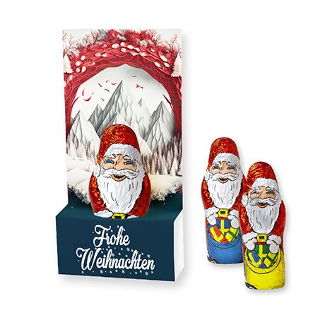 Mini+ Schoko-Weihnachtsmann, ca. 15g, Displaybox, myfitmix