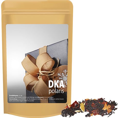 Weihnachts Schwarztee, ca. 20g, Standbeutel Mini, myfitmix