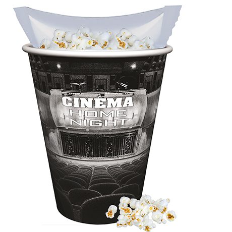 Popcorn salzig, ca. 10g, Snackbecher Maxi mit Maxi Tüte, myfitmix