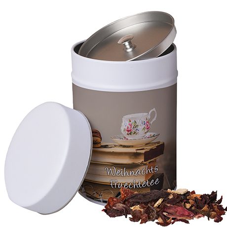 Weihnachts Früchtetee, ca. 140g, Metalldose Maxi, myfitmix
