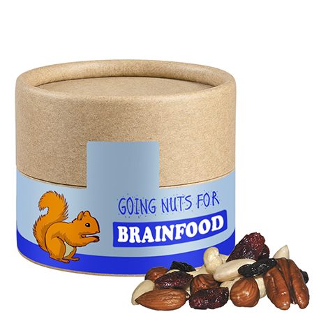 Premium Studentenfutter, ca. 40g, Kraftpapierdose Mini, myfitmix