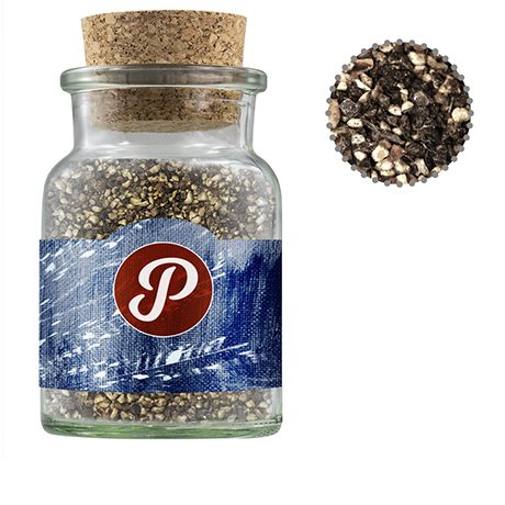 Pfeffer geschrotet, ca. 65g, Korkenglas, myfitmix