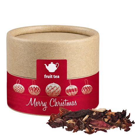 Weihnachts Früchtetee, ca. 25g, Kraftpapierdose Mini, myfitmix