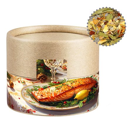 Weihnachts Gewürzmischung Fisch, ca. 30g, Kraftpapierdose Mini, myfitmix